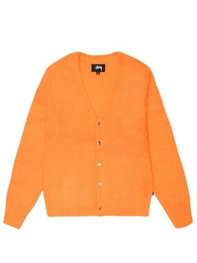 STUSSY Brushed Cardigan Peach UNISEX